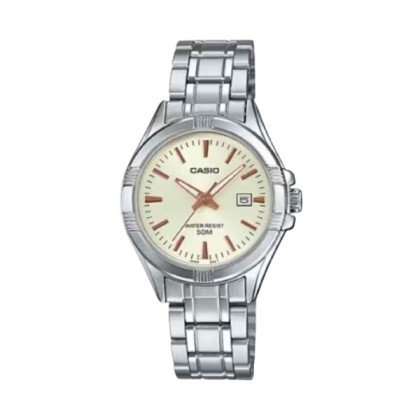 Casio General LTP-1308D-9AV Silver Stainless Steel Band Women Watch